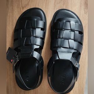 NWOT ZARA cage sandals